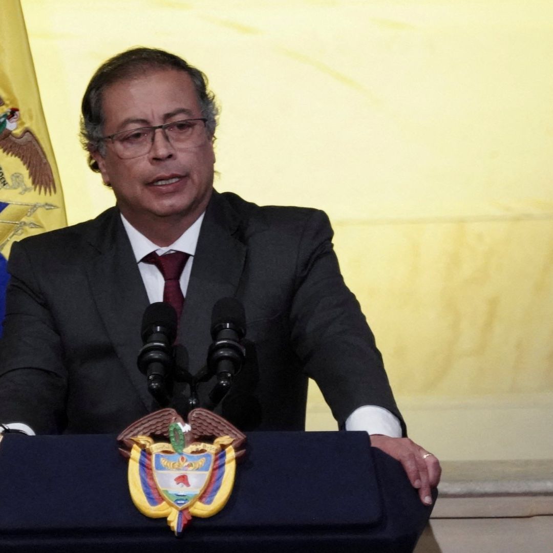 El presidente Gustavo Petro en el Congreso de Colombia el 20 de julio de 2024