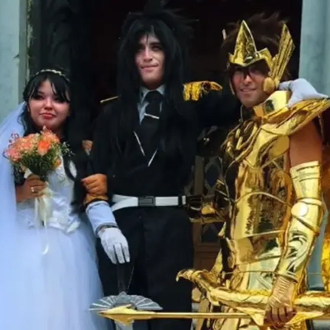 El novio y otros asistentes a la boda iban disfrazados como personajes de anime
