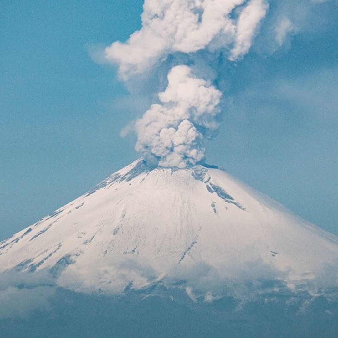Popocatépetl nevado el 28 de octubre de 2024