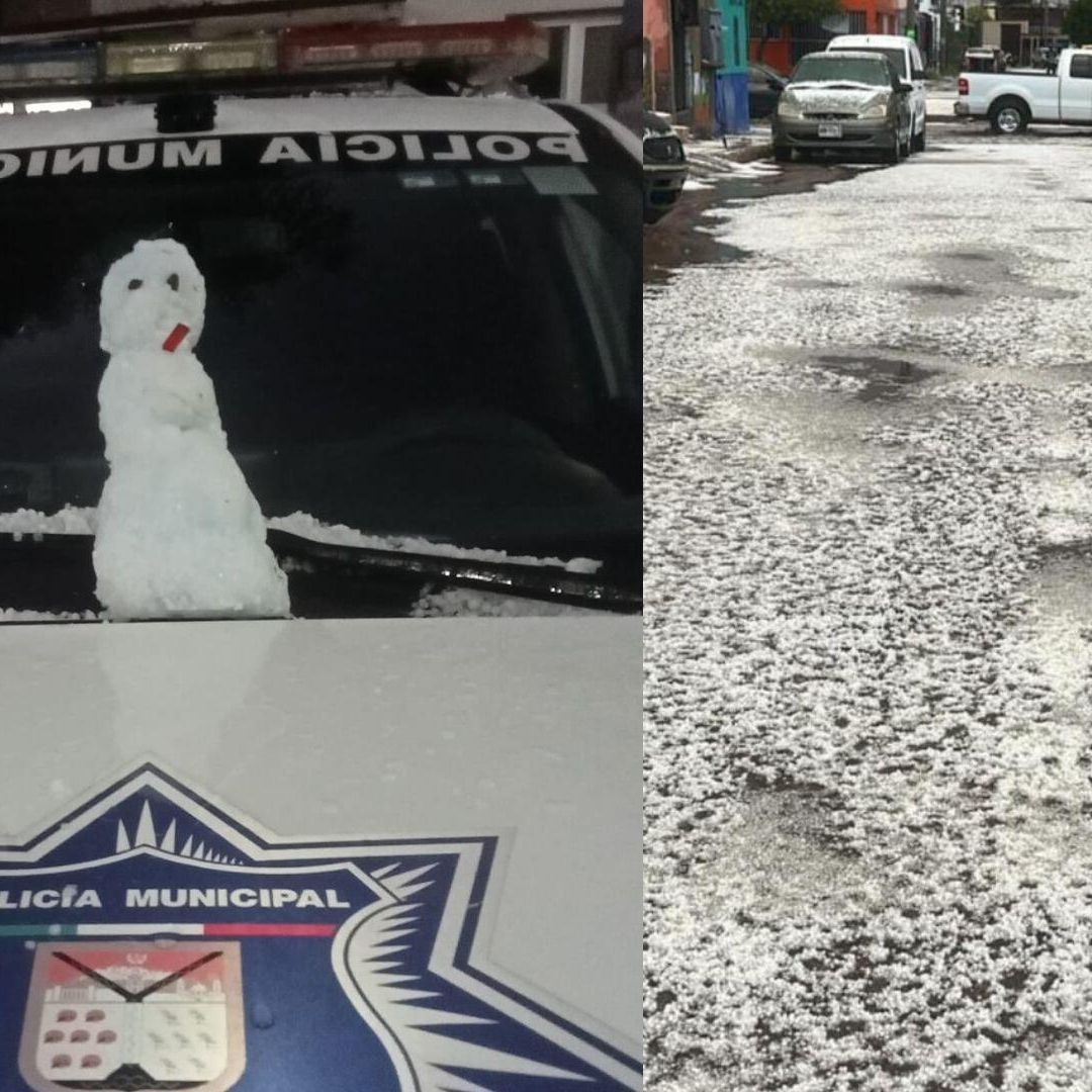 Lluvia y Caída de Granizo en Hermosillo por Segunda Tormenta Invernal