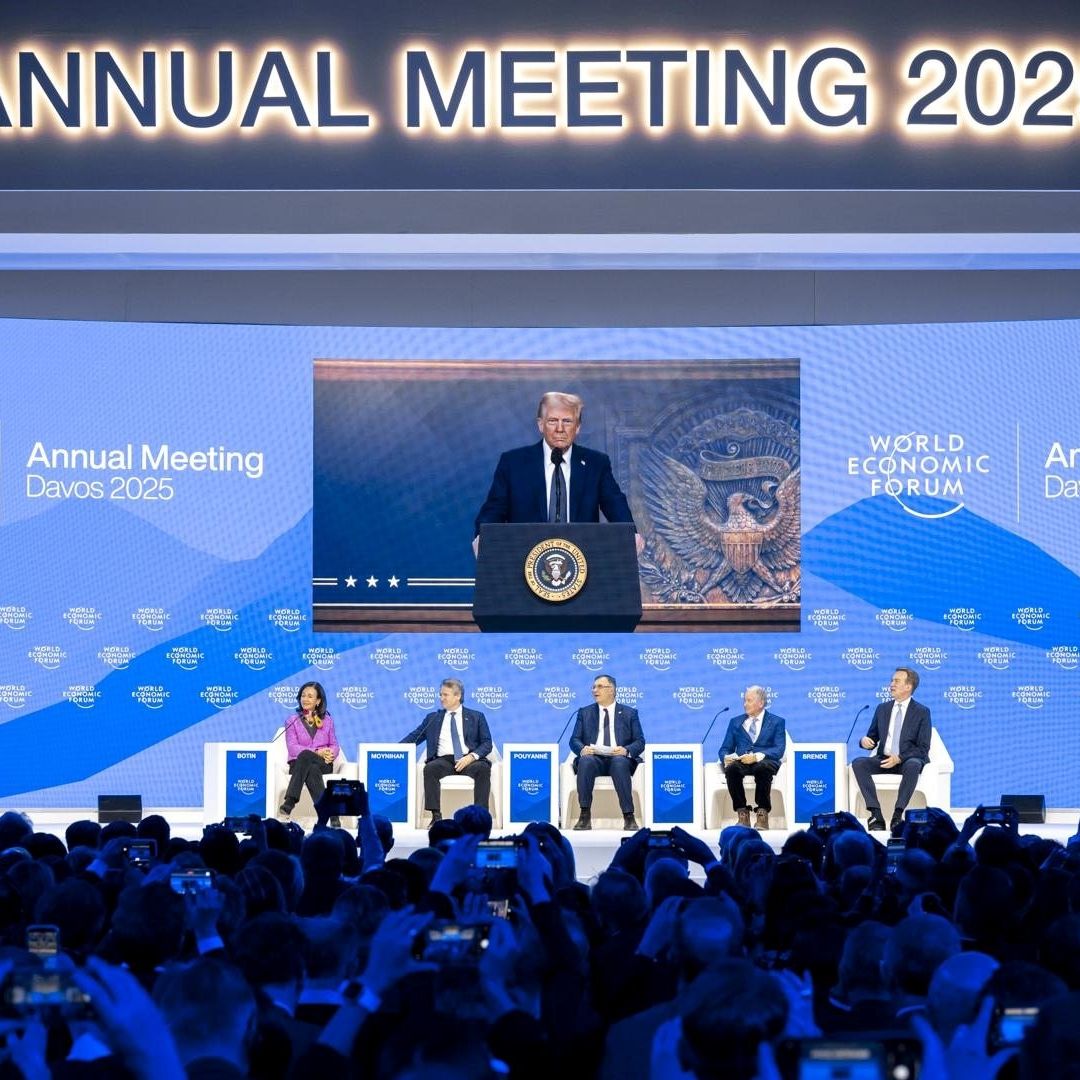 Donald Trump, presidente de Estados Unidos, en Davos
