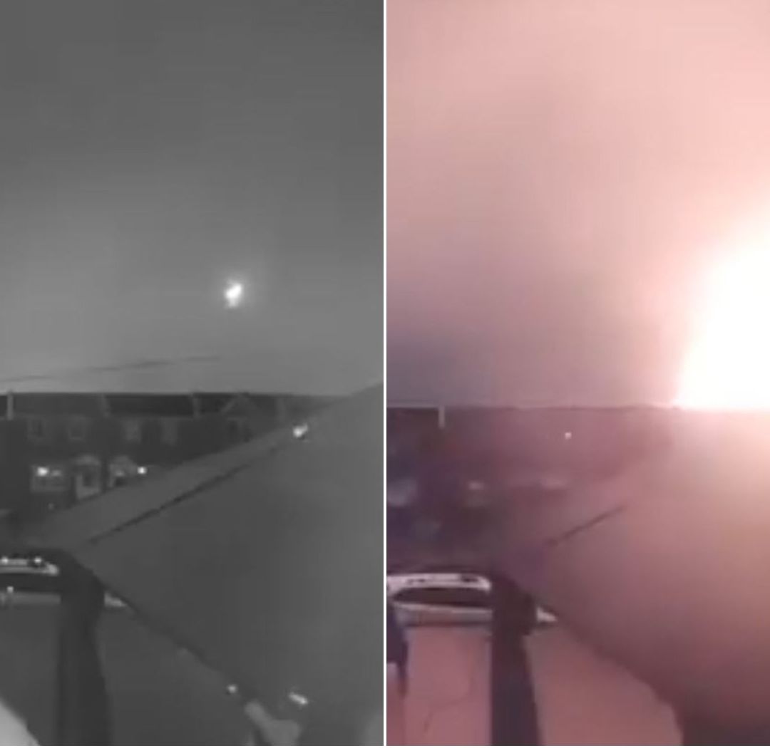 Video del Momento Cuando Se Estrella Una Avioneta en Filadelfia, EUA.