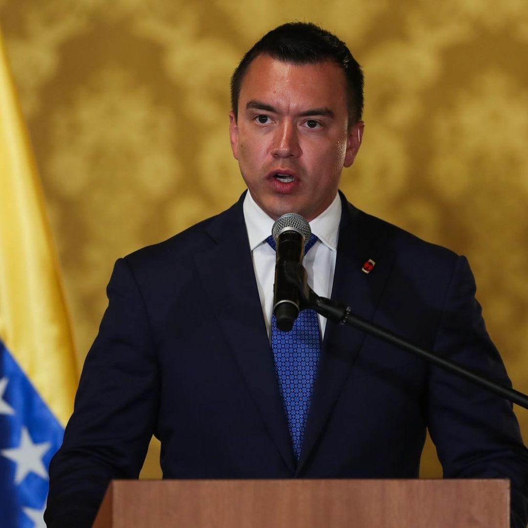 Daniel Noboa, presidente de Ecuador, anuncia aranceles contra México