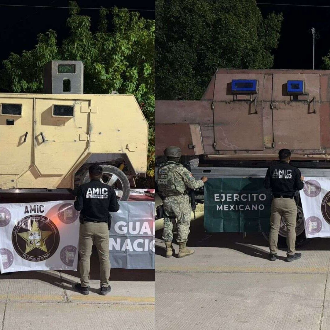 Aseguran Vehículos Tipo Monstruo y Cartuchos de Alto Calibre en Pitiquito, Sonora