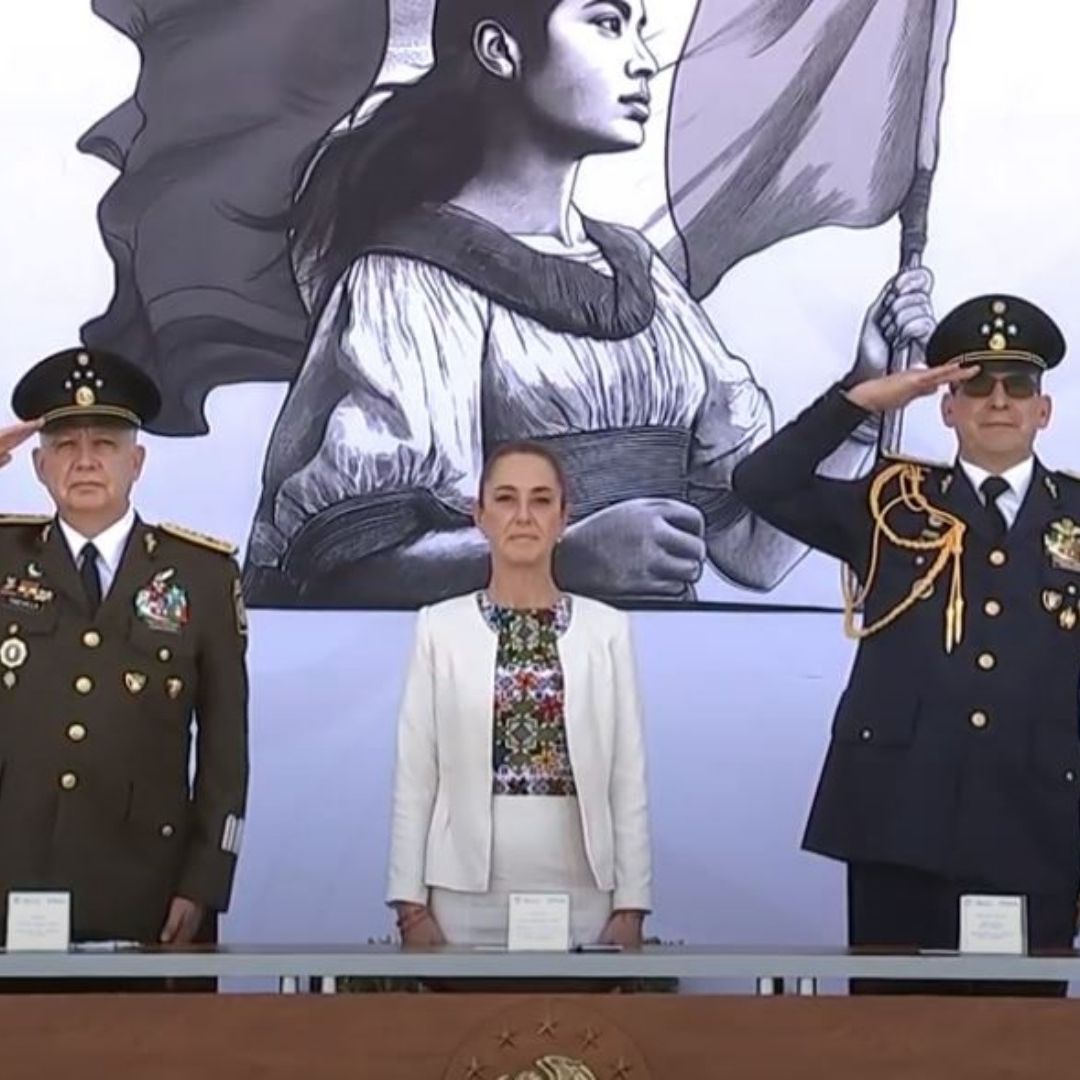 Ceremonia por el aniversario de la Fuerza Aérea Mexicana en Tulum, Quintana Roo