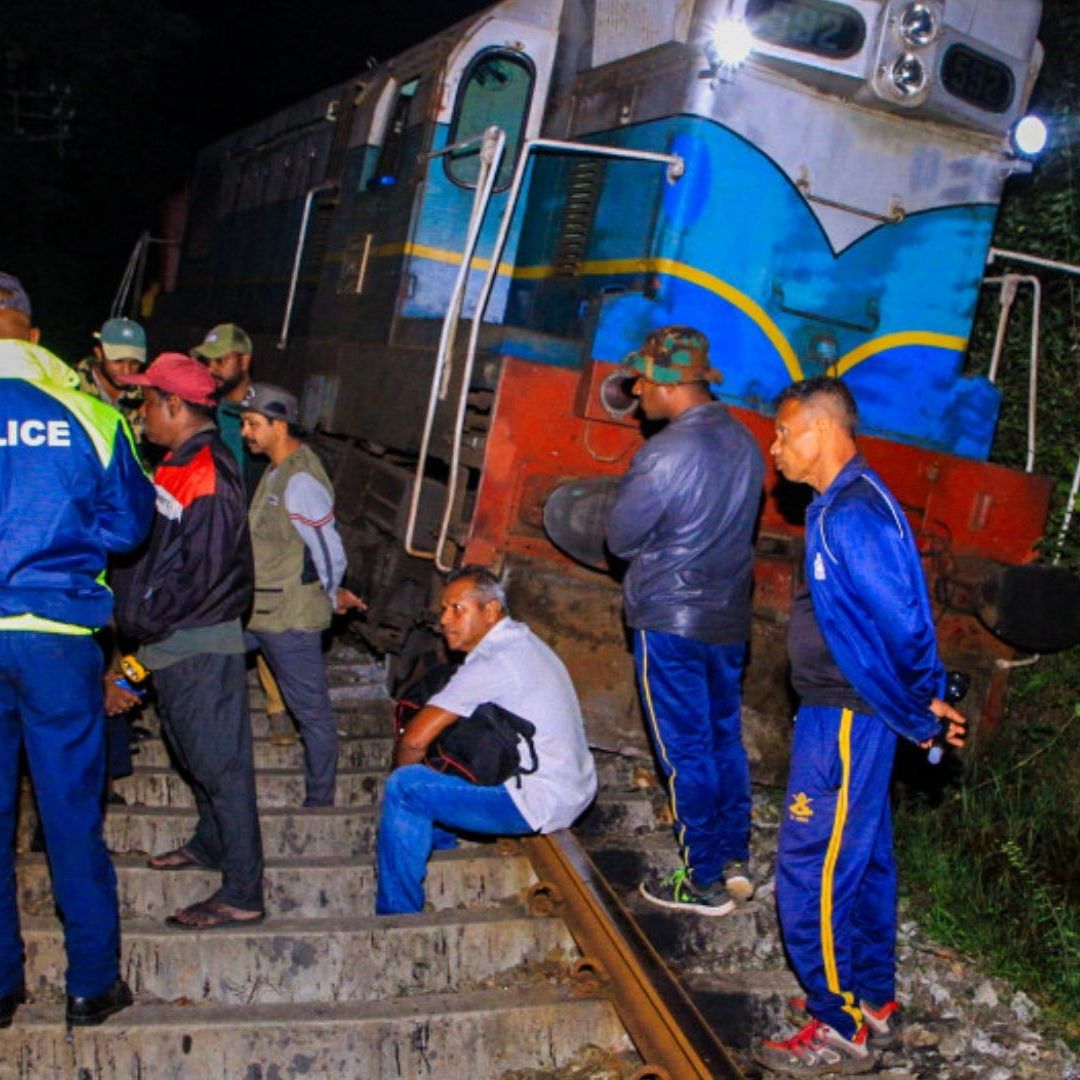 Tren atropella a elefantes y descarrila