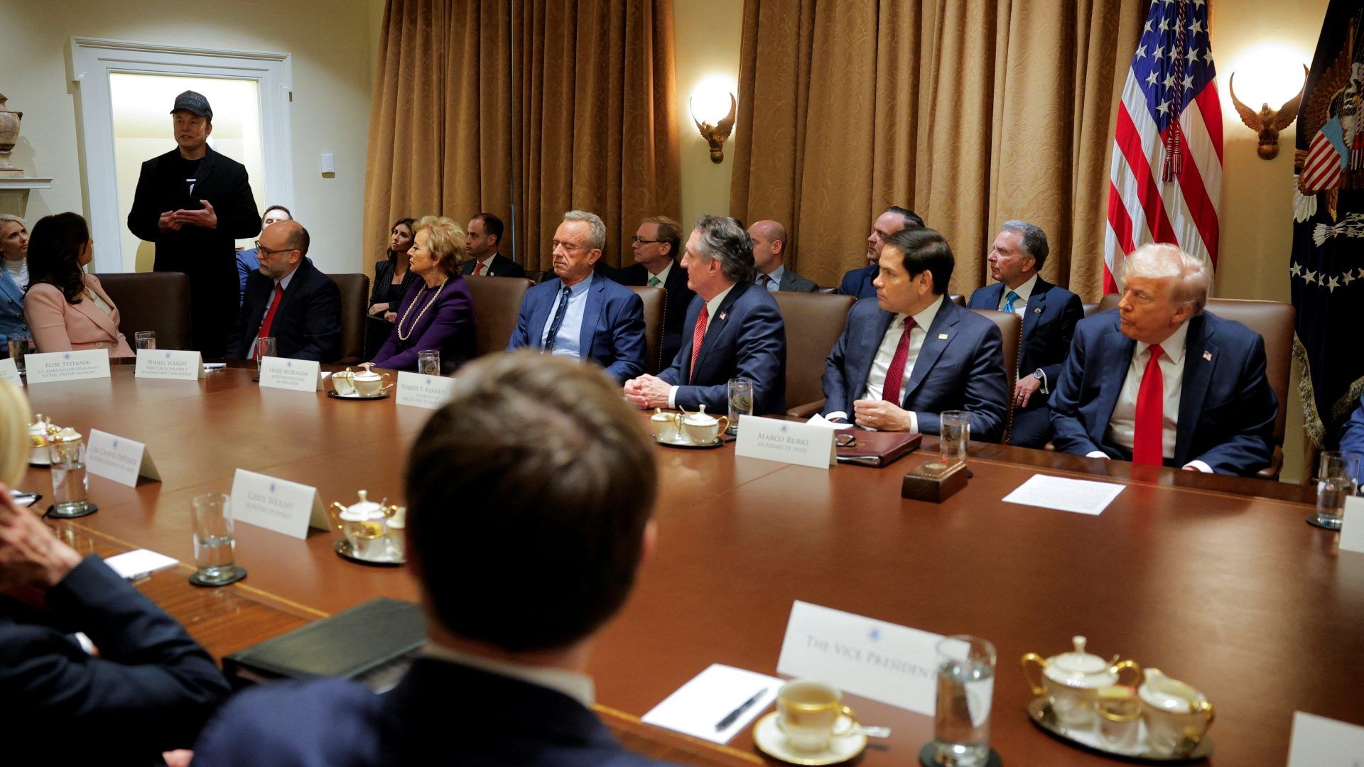 Primera reunión de Trump con su Gabinete