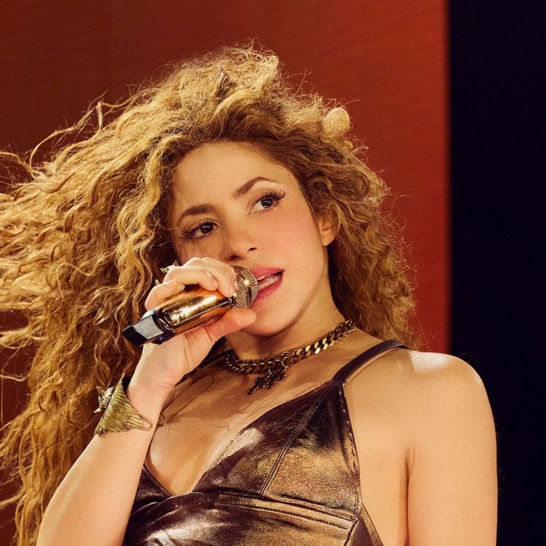 Shakira durante presentación en Perú
