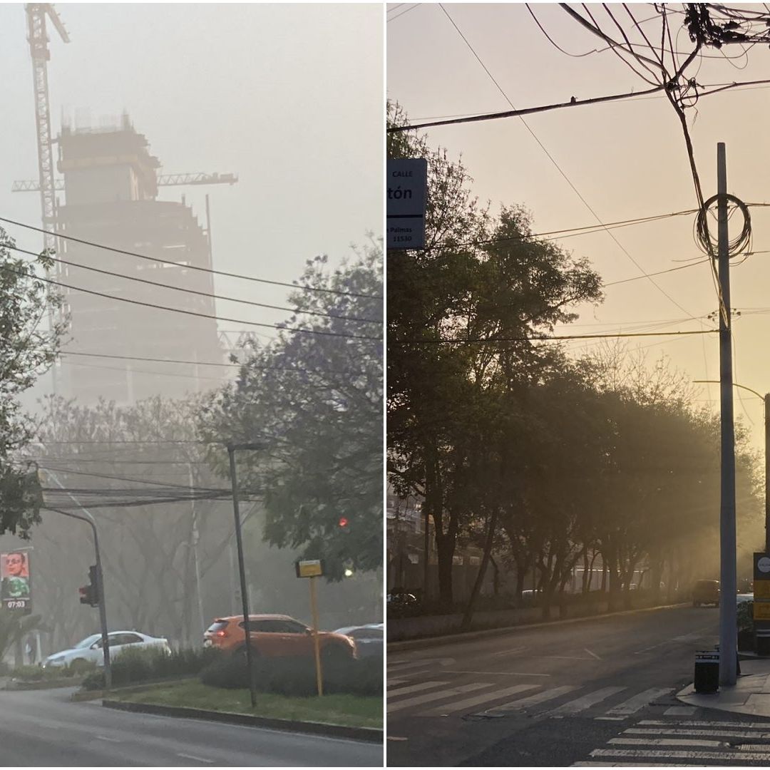 Imágenes de Polanco con humo