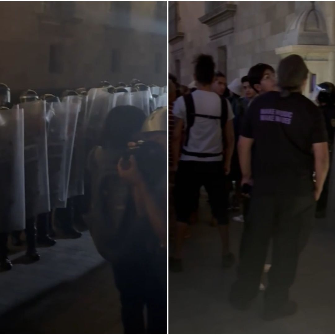 Retiraron las vallas que protegían el Palacio Nacional.
