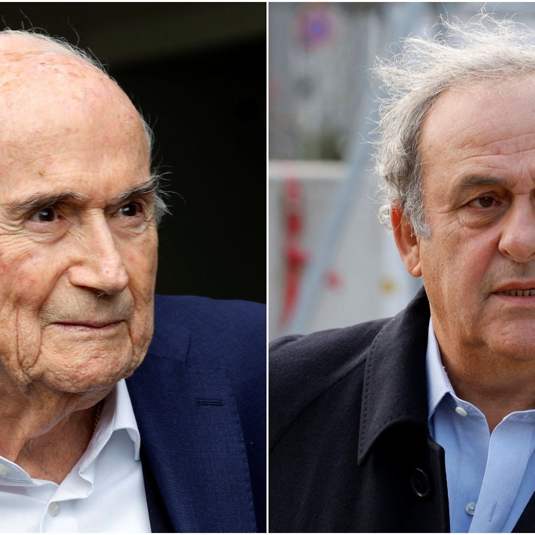 Joseph Blatter y Michel Platini en tribunal donde fueron absueltos por el FIFAgate