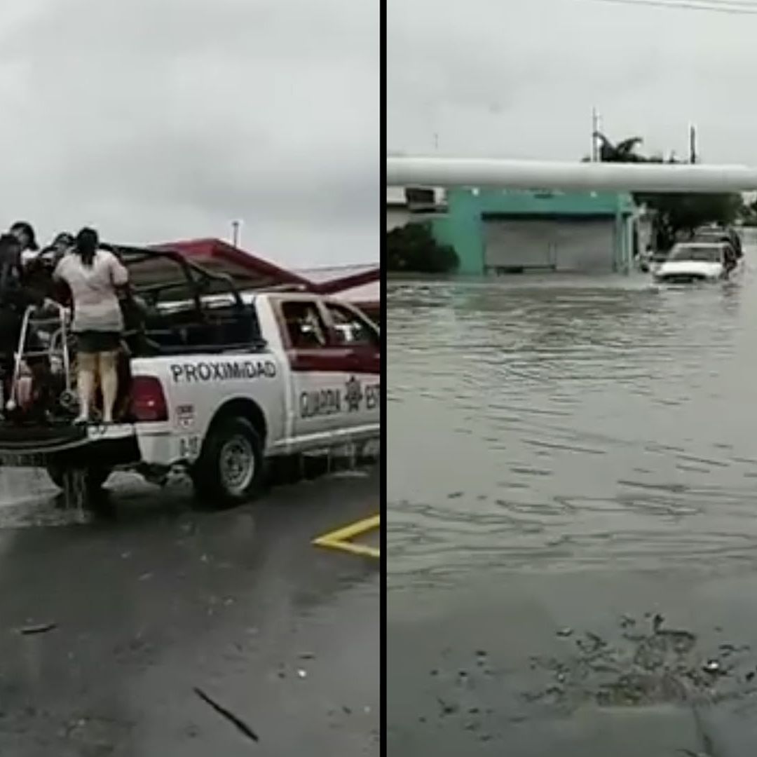 Rescatan a Persona con Discapacidad de Inundación en Reynosa, Tamaulipas