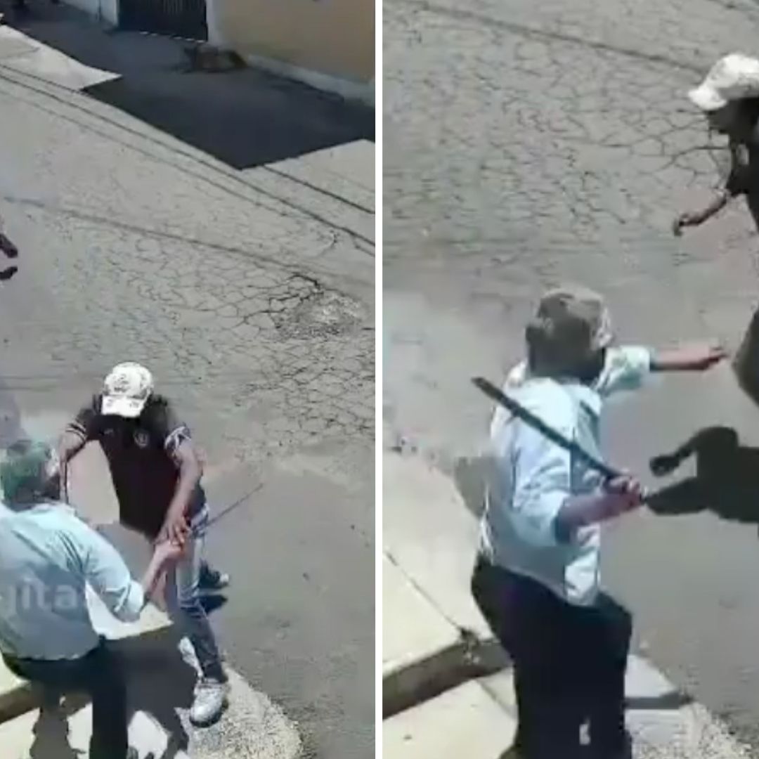 Abuelito Defiende su Papelería a Machetazos Durante Asalto en Xochimilco