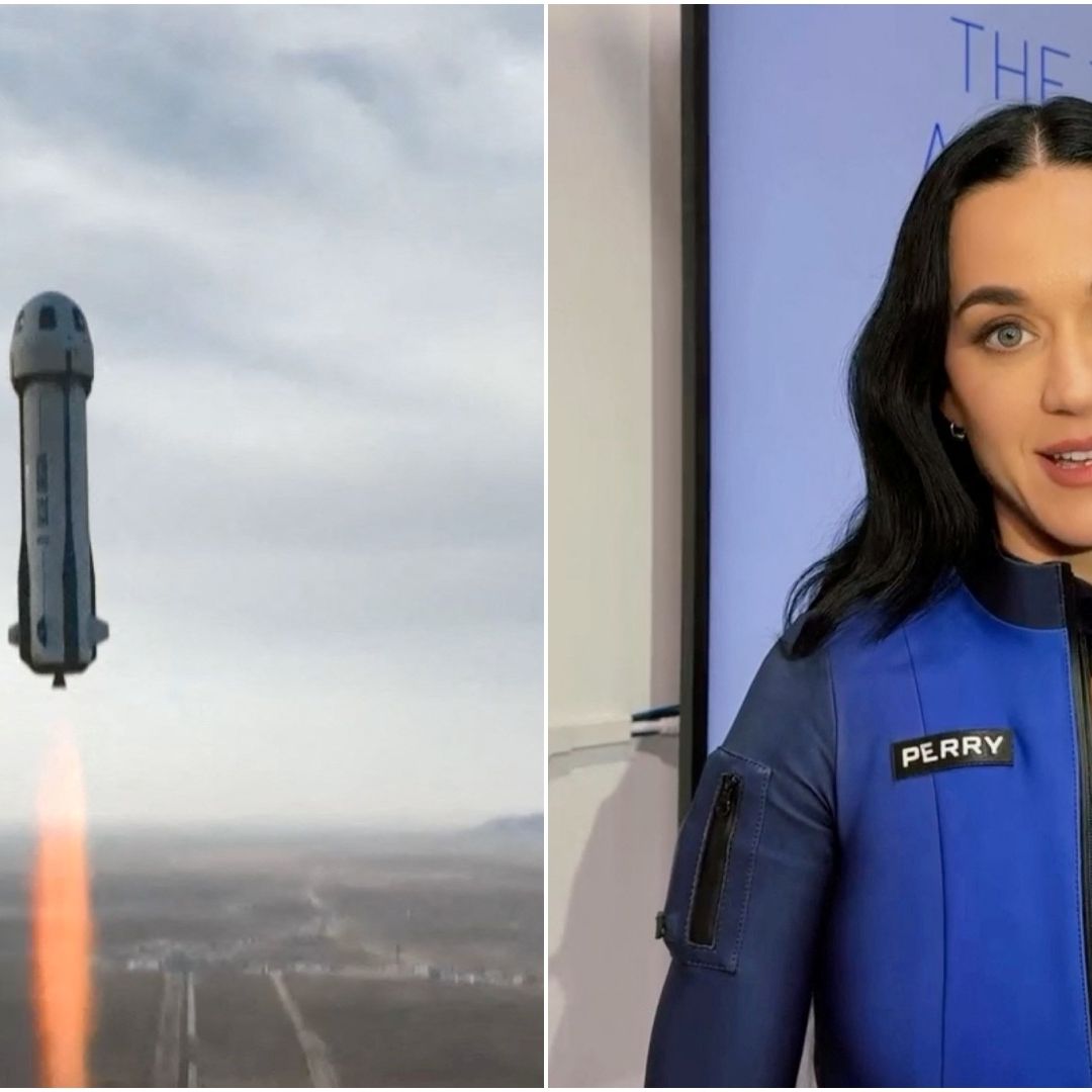 Katy Perry viaja al espacio a bordo del cohete New Shepard de Blue Origin