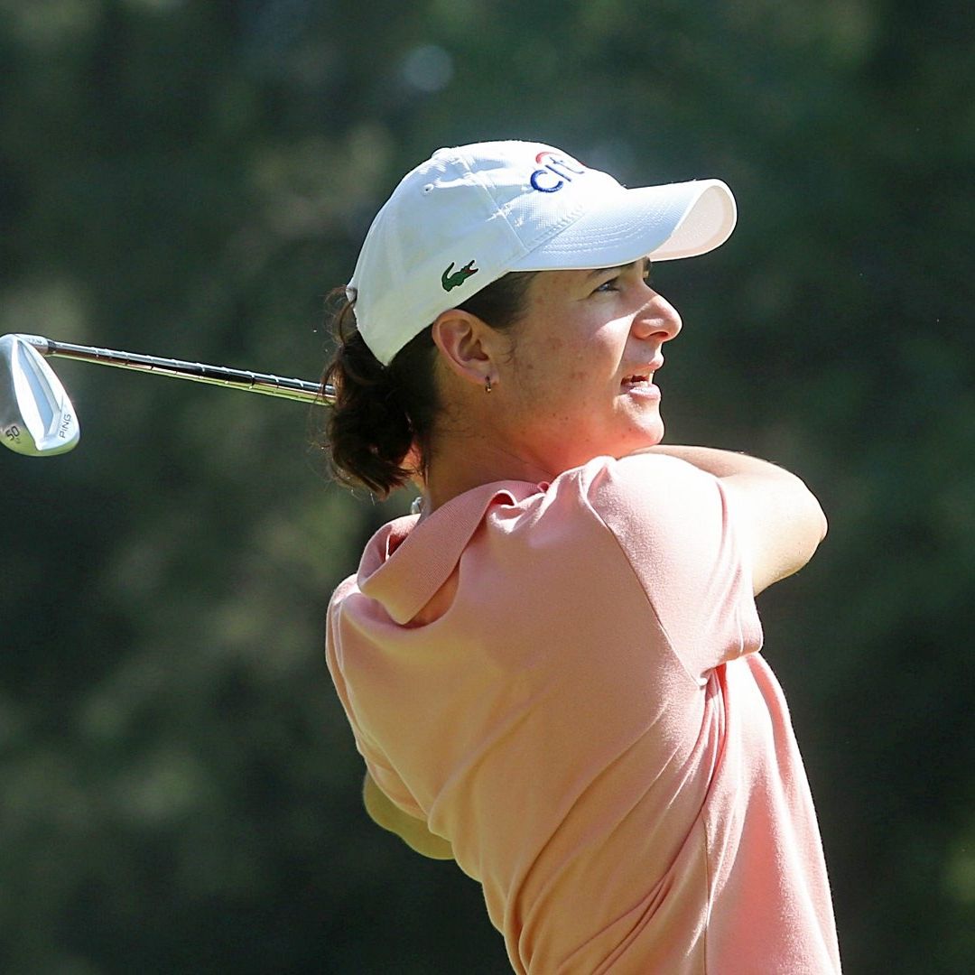 La golfista mexicana Lorena Ochoa durante torneo en Jalisco en noviembre de 2021