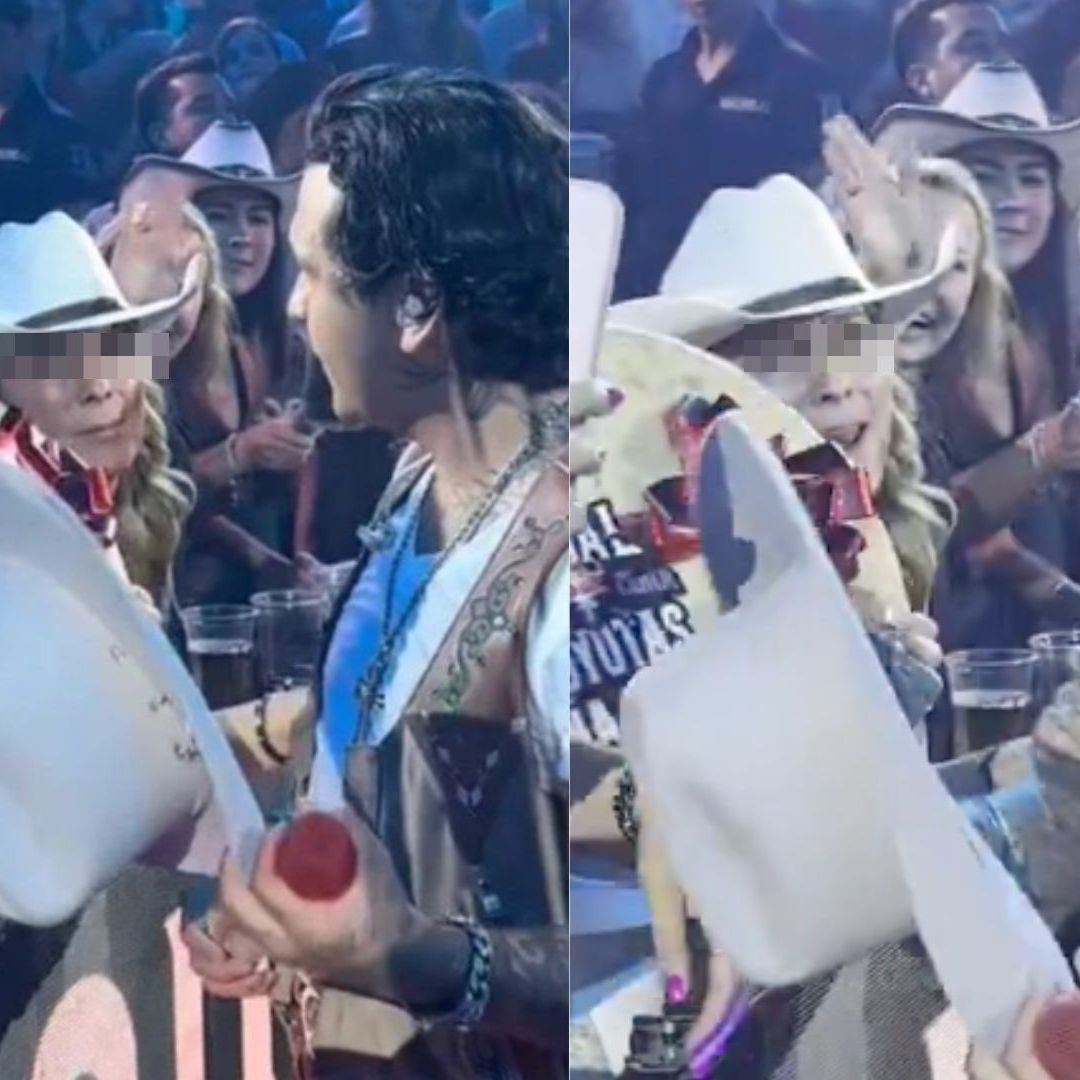 Christian Nodal Regaña a Fan por Intentar Quitarle el Sombrero en Palenque de ExpoGan Sonora