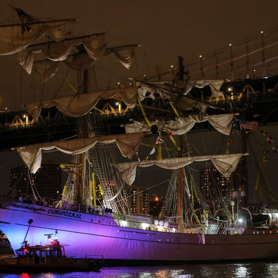 El Velero Cuauhtémoc había llegado recientemente a Nueva York.