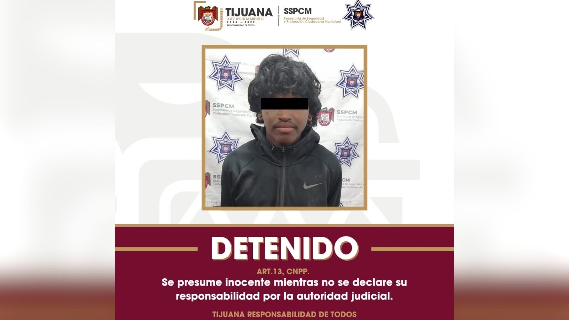 Detienen a Hombre que Agredió a Policías con Arma Blanca en Tijuana