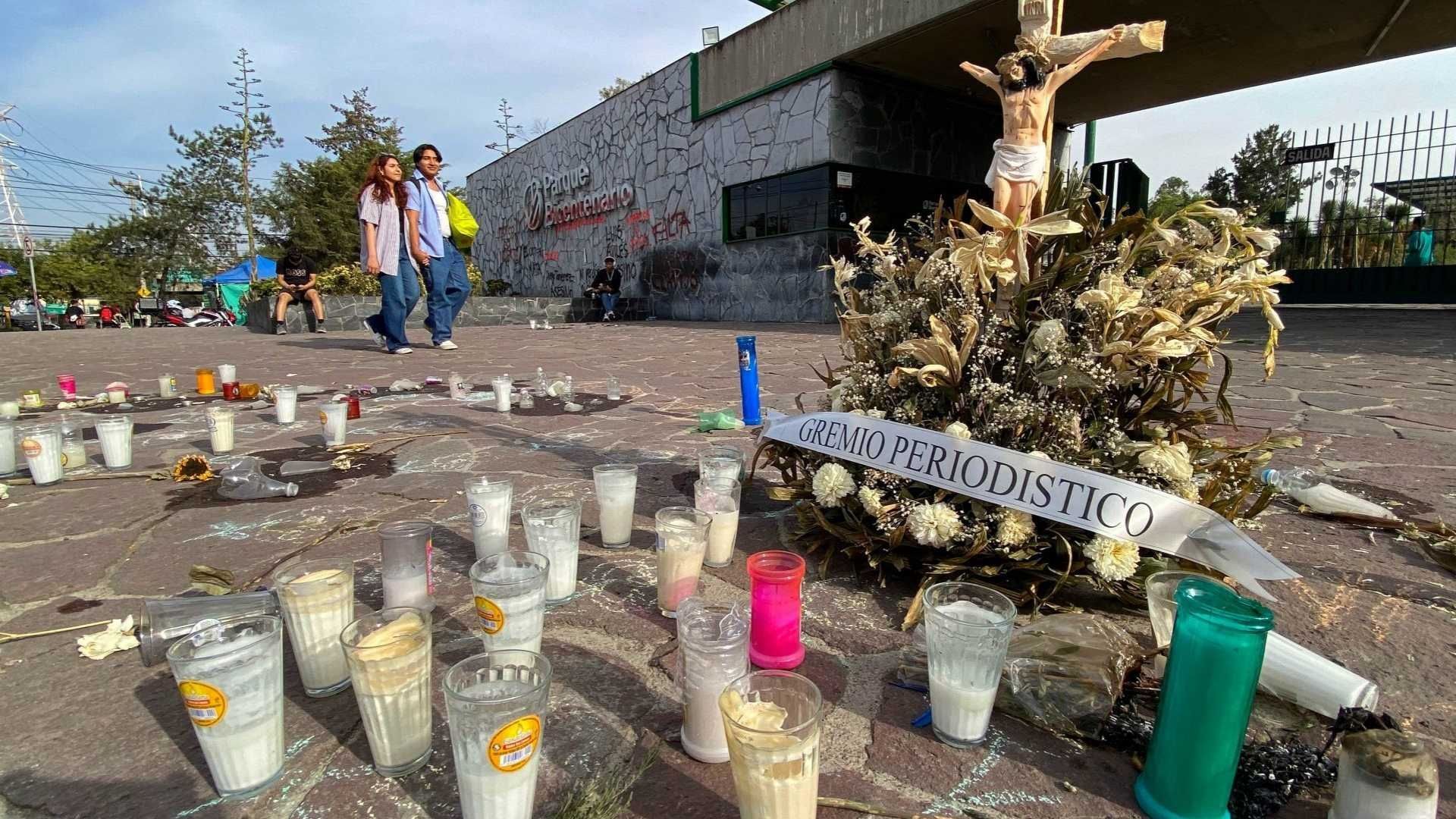 Memorial por muerte de fotoperiodistas en Parque Bicentenario