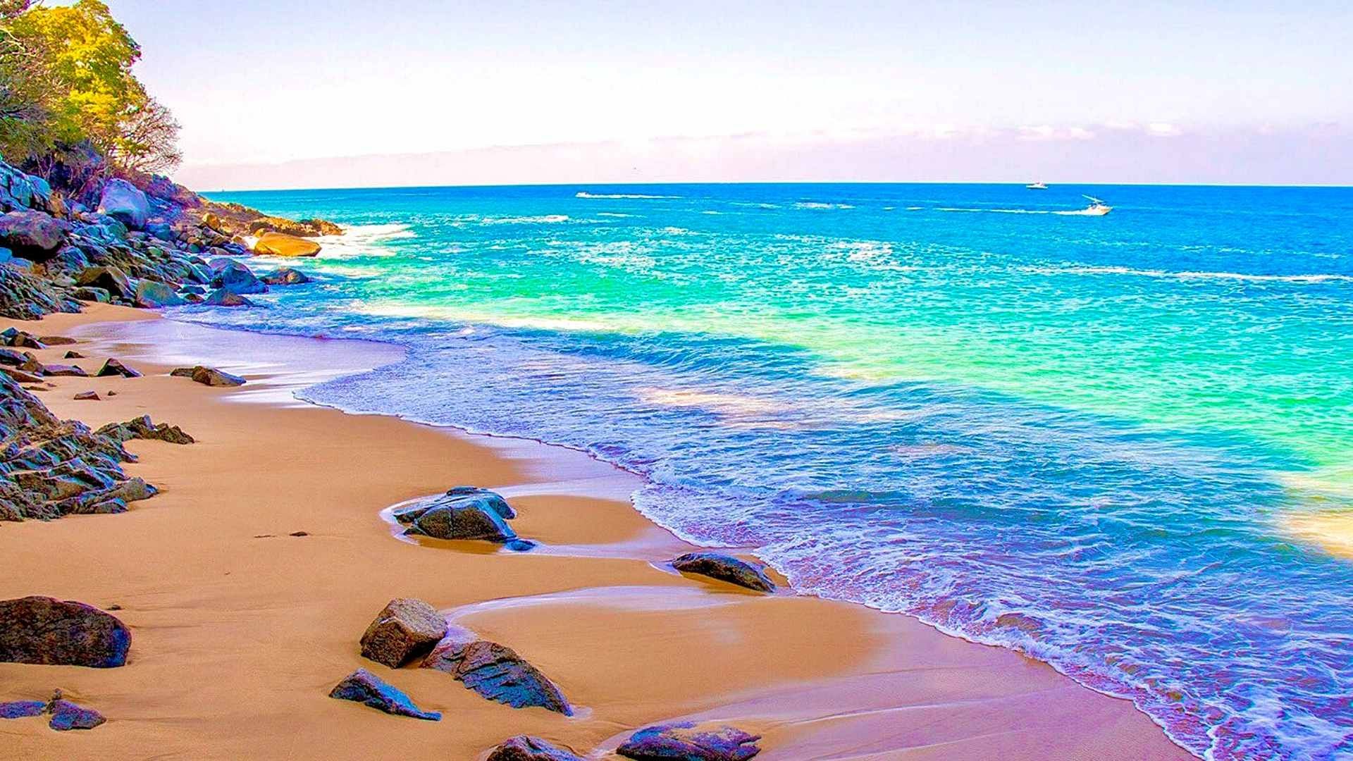 Playa Madagascar enclavada en el Pacífico mexicano