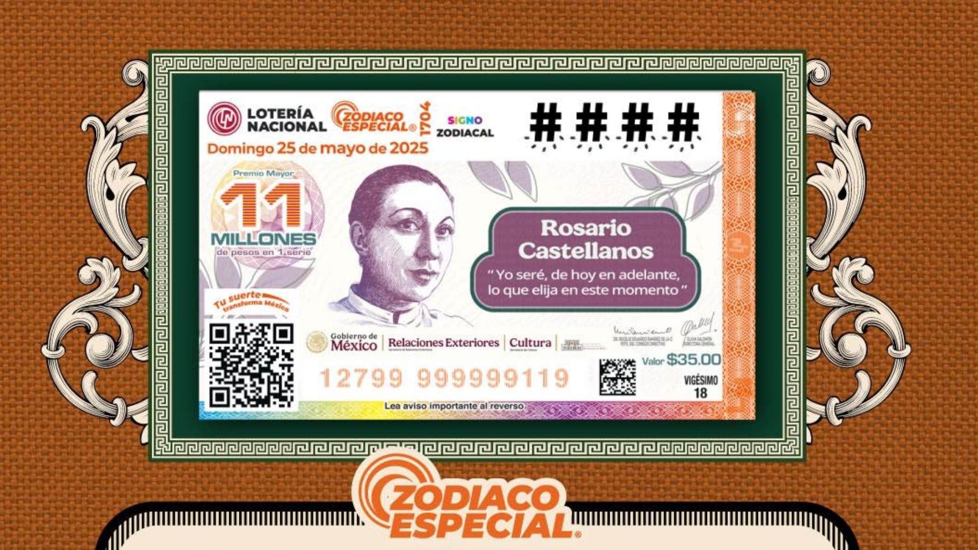 Conoce a os ganadores del Sorteo Zodiaco Especial 1704, con los resultados de la Lotería Nacional hoy