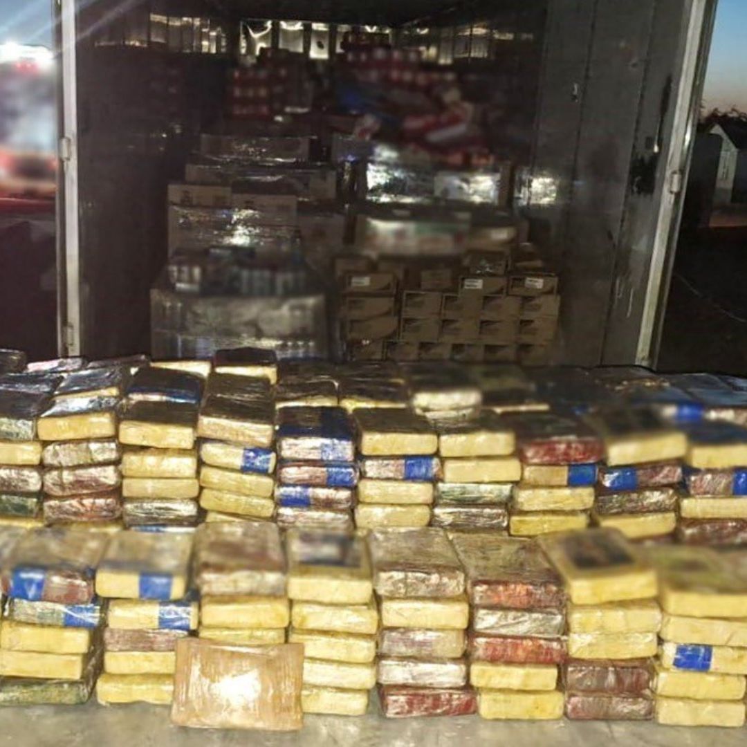 La cocaína estaba oculta entre empaques de cafe