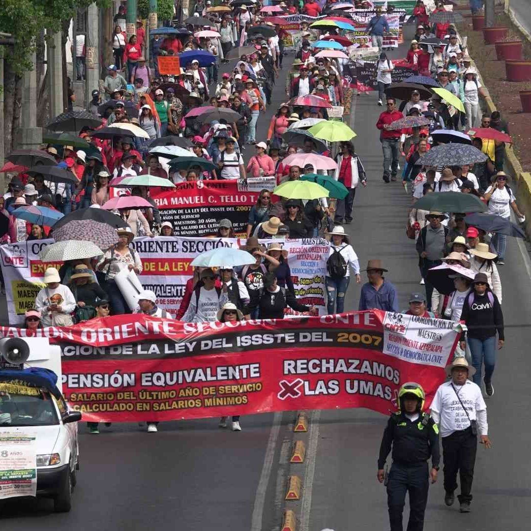 Marcha de la CNTE en CDMX