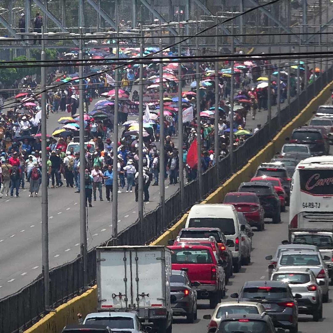 Movilización de la CNTE el viernes 23 de mayo de 2025 en CDMX. Foto: Cuartoscuro | Archivo