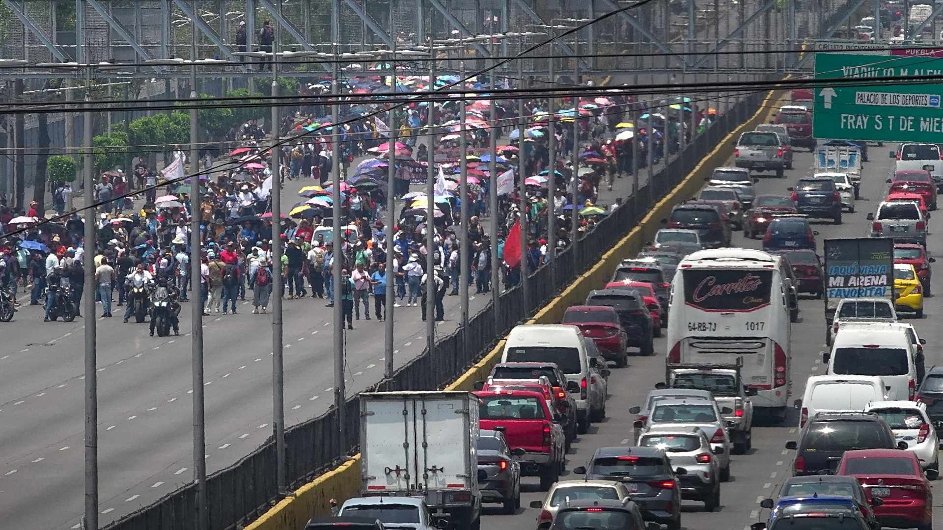 Movilización de la CNTE el viernes 23 de mayo de 2025 en CDMX. Foto: Cuartoscuro | Archivo