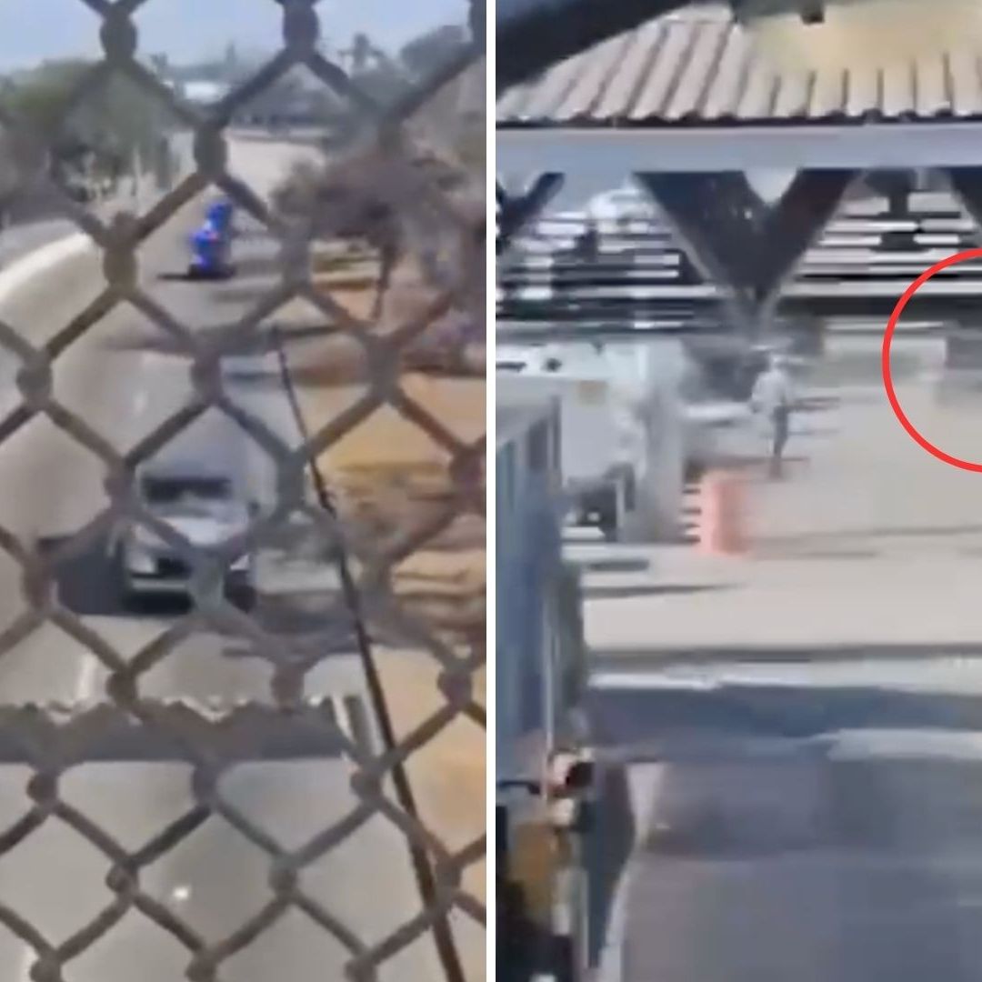 Conductor Huye de Policía en Freeway y Cruza a México por Garita Otay Tijuana