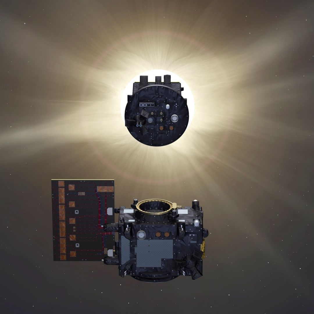 Momento del eclipse solar artificial de la misión Proba-3