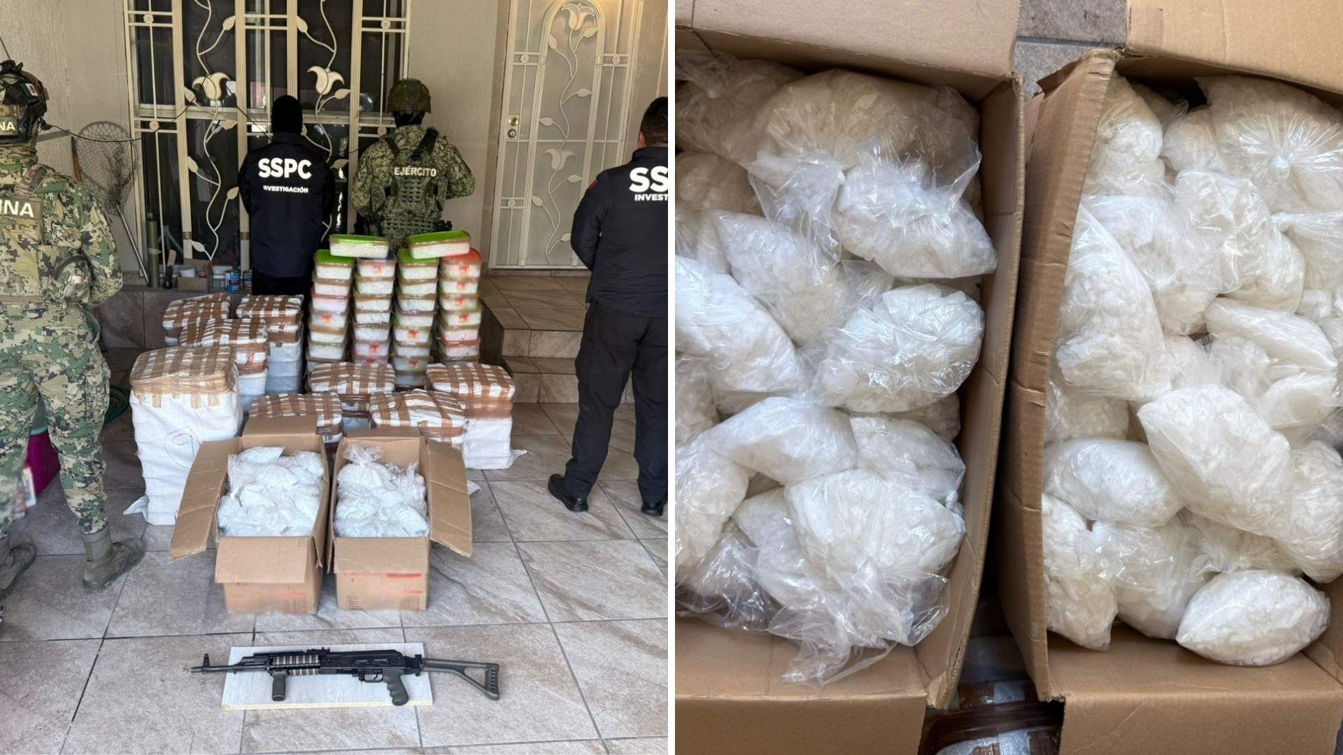 Aseguran 422 Kilos de Metanfetamina en Cateo Realizado en Tijuana