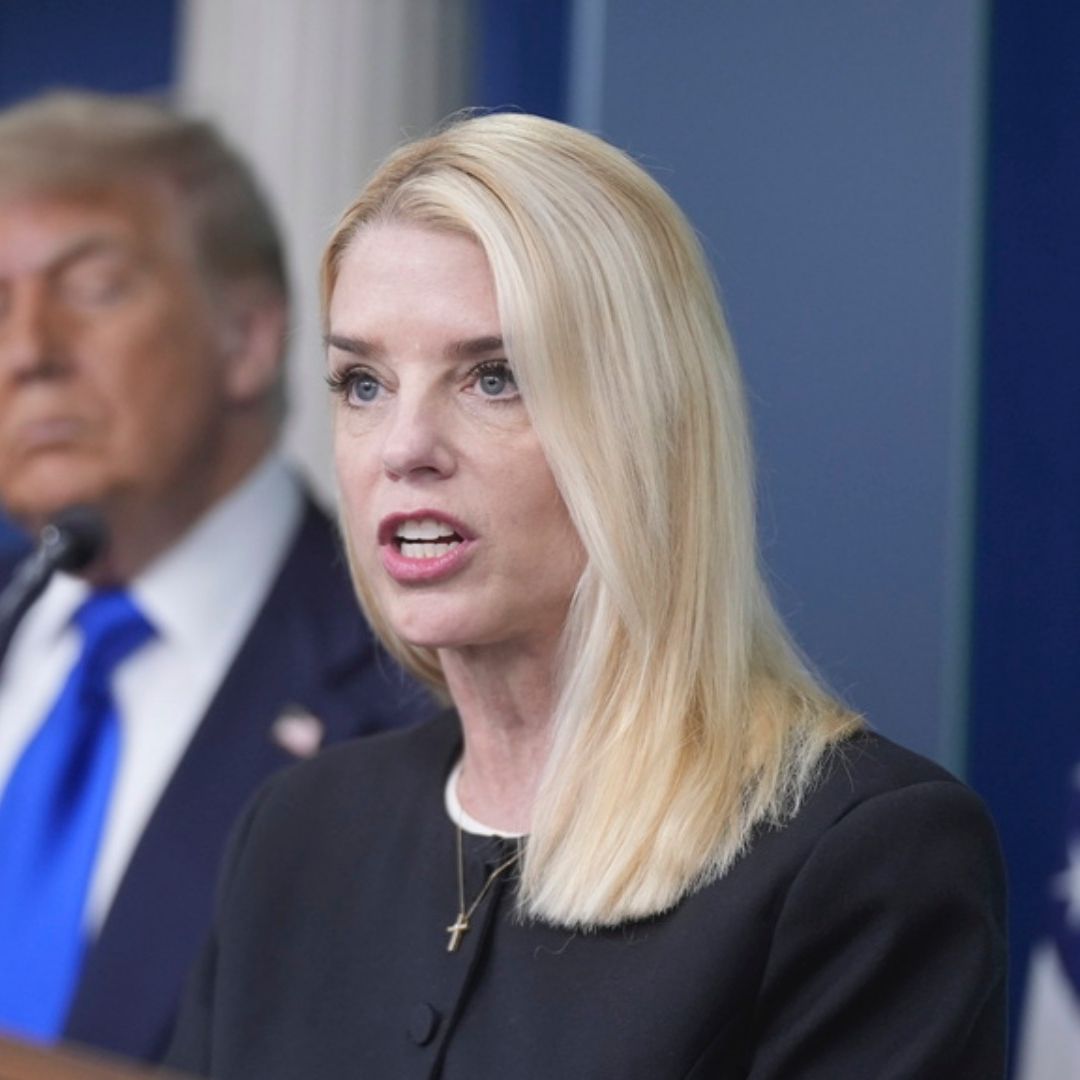 Conferencia de Pam Bondi con Donald Trump, en la Casa Blanca