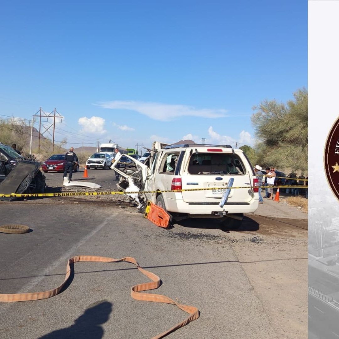 Investiga Fiscalía Fatal Accidente en Carretera Hermosillo - Bahía de Kino; Murieron 3 Personas