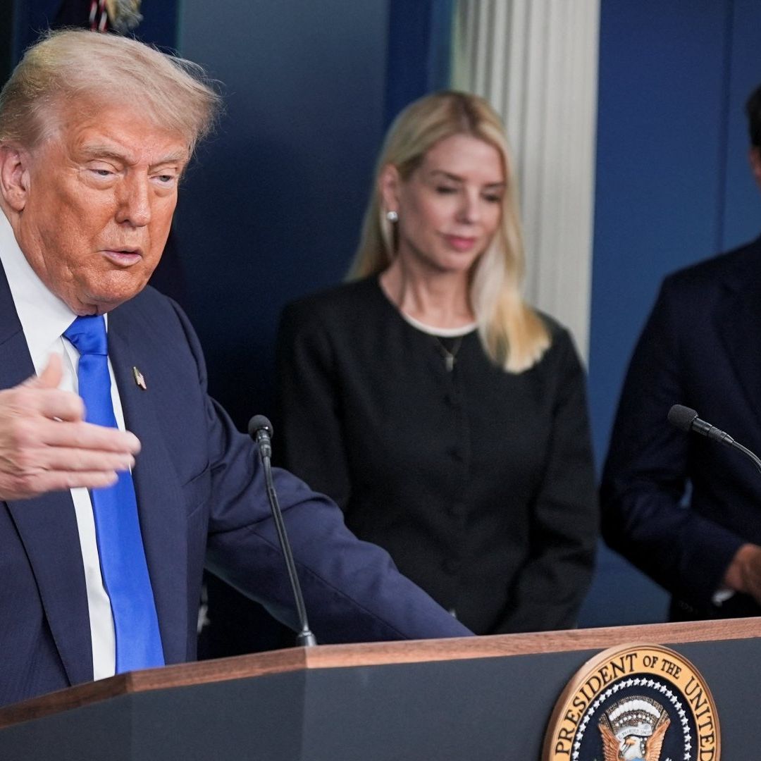 Conferencia de prensa de Donald Trump en la Casa Blanca. Foto: Reuters