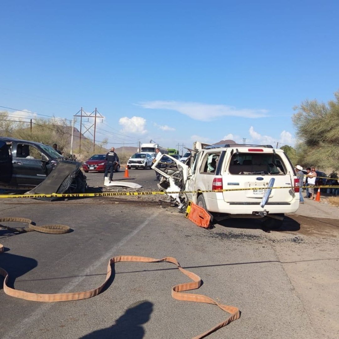 Fatal Accidente en Carretera Hermosillo - Bahía de Kino Deja a Dos Personas Sin Vida y Dos Más Lesionadas