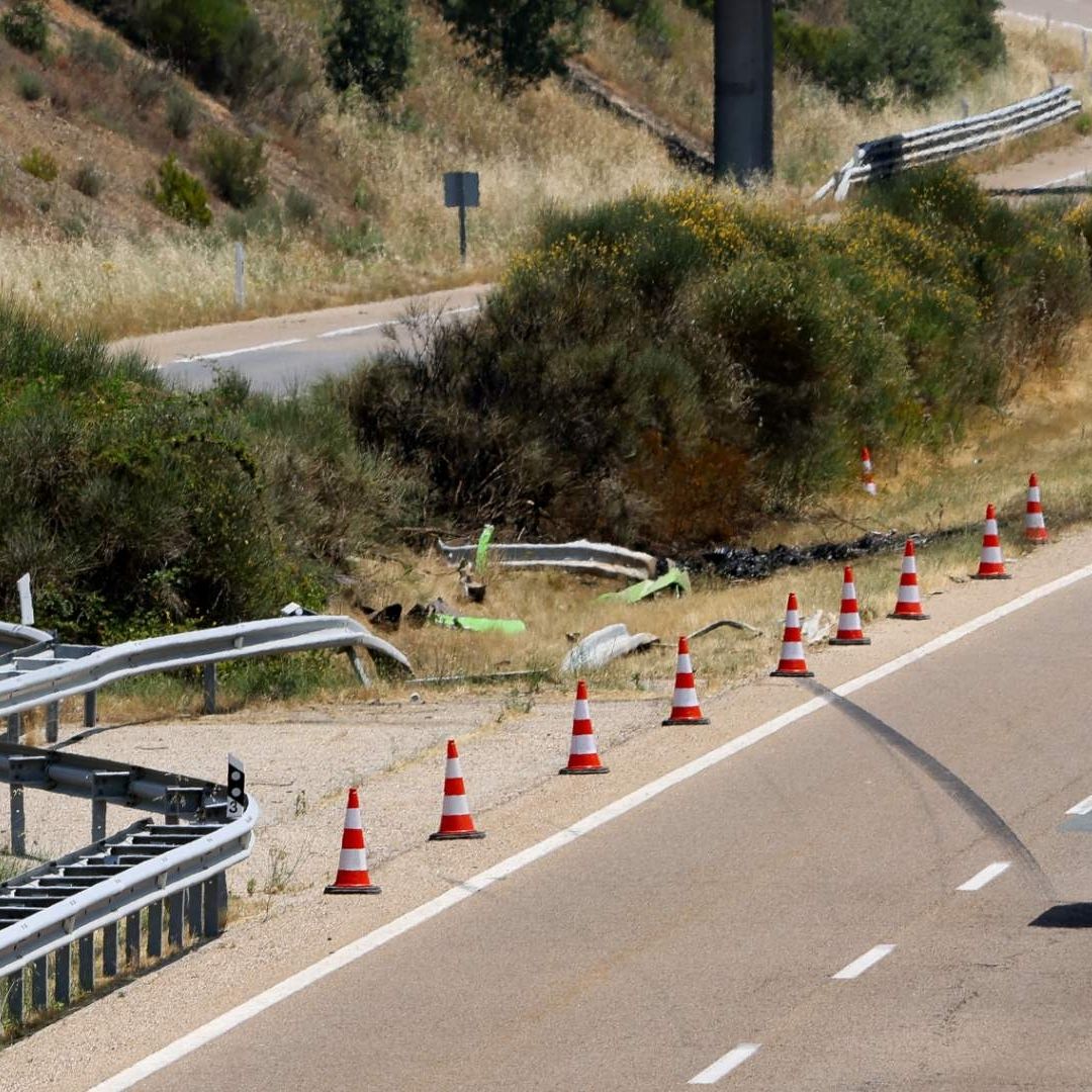 Así quedó el auto de Diogo Jota tras accidente