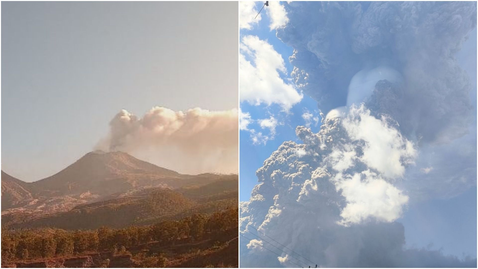 Erupción del Lewotobi Laki-Laki, en Indonesia