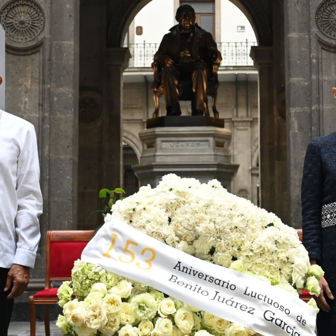 salomón jara y claudia sheinbaum en guardia de honor