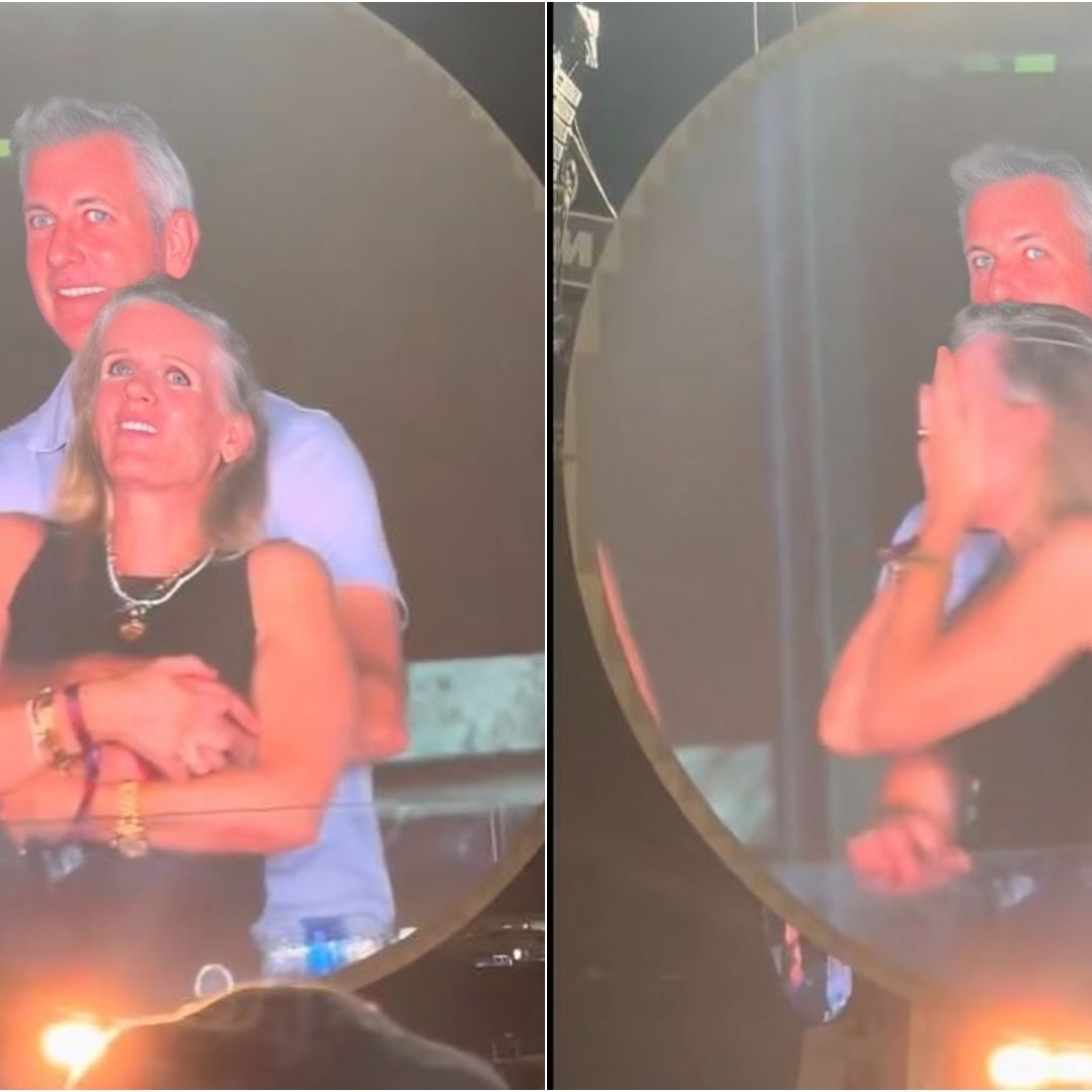 Kiss Cam captó infrangatis a los ejecutivos