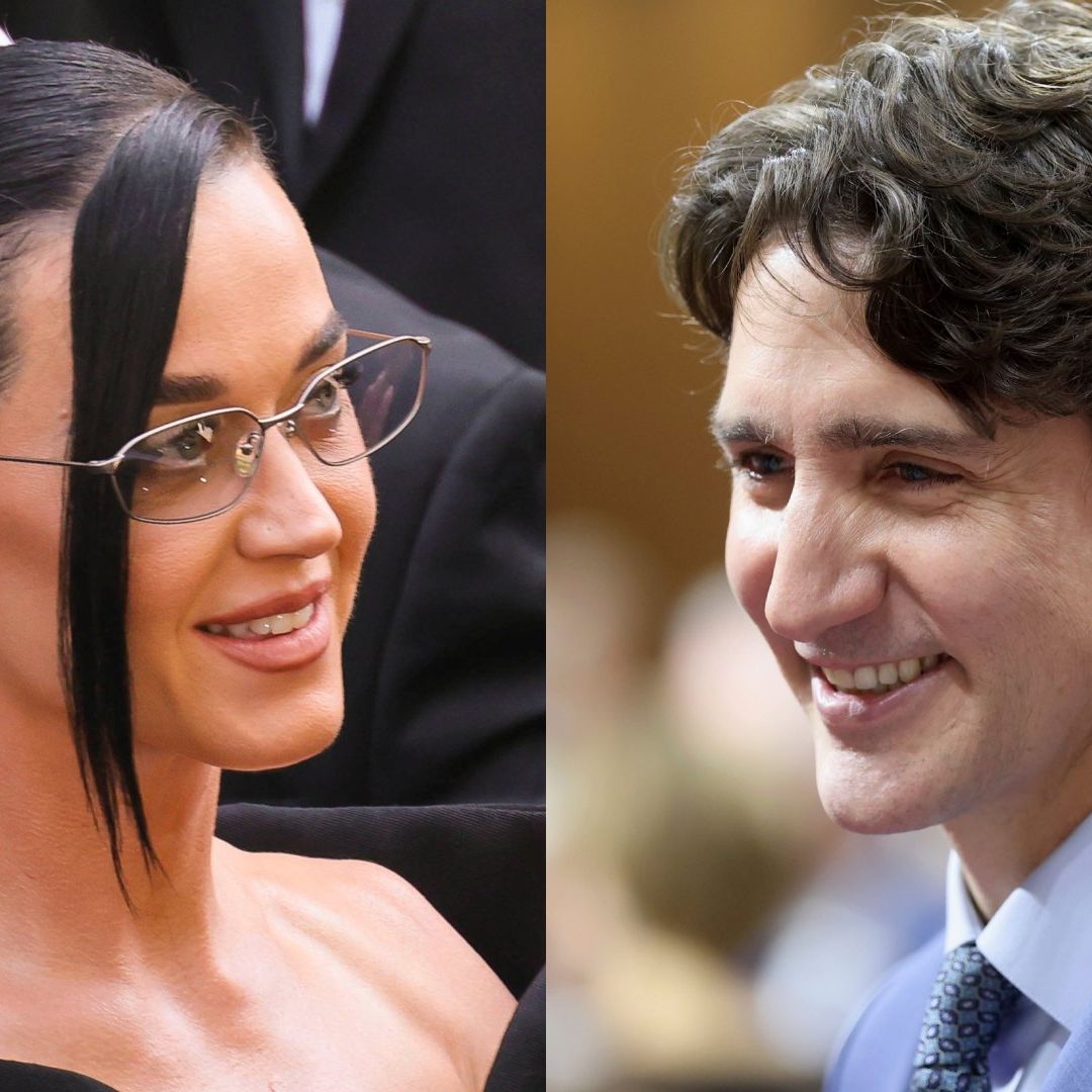 Fotos de retratos de Katy Perry y Justin Trudeau