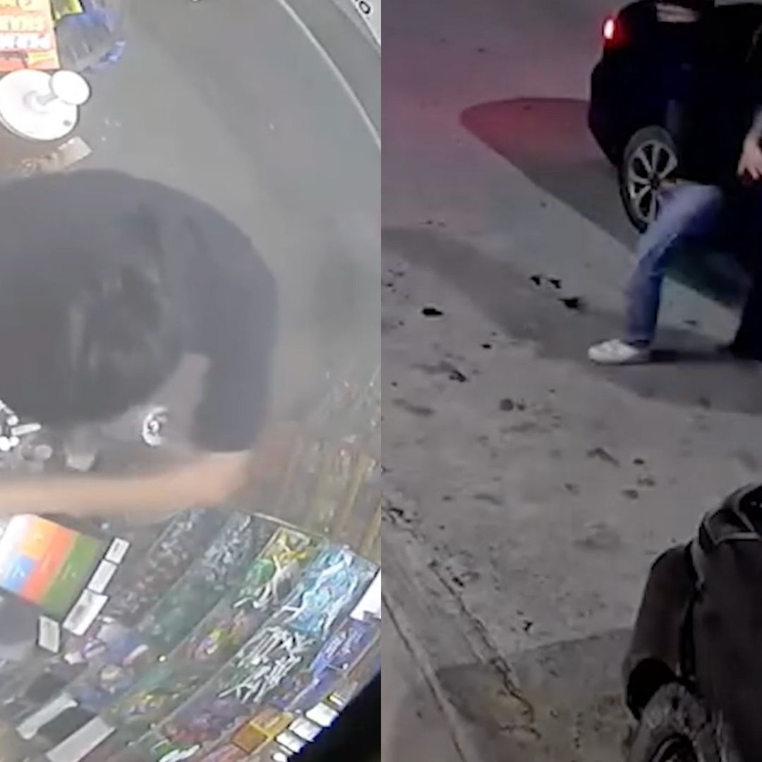 Cámara de seguridad capta a asaltante en tienda de abarrote en Pesquería