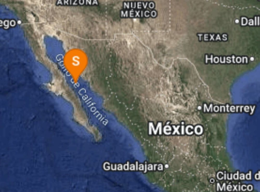 Se Registran Siete Sismos en Golfo de California: En Zona Cercana a Guaymas, Sonora