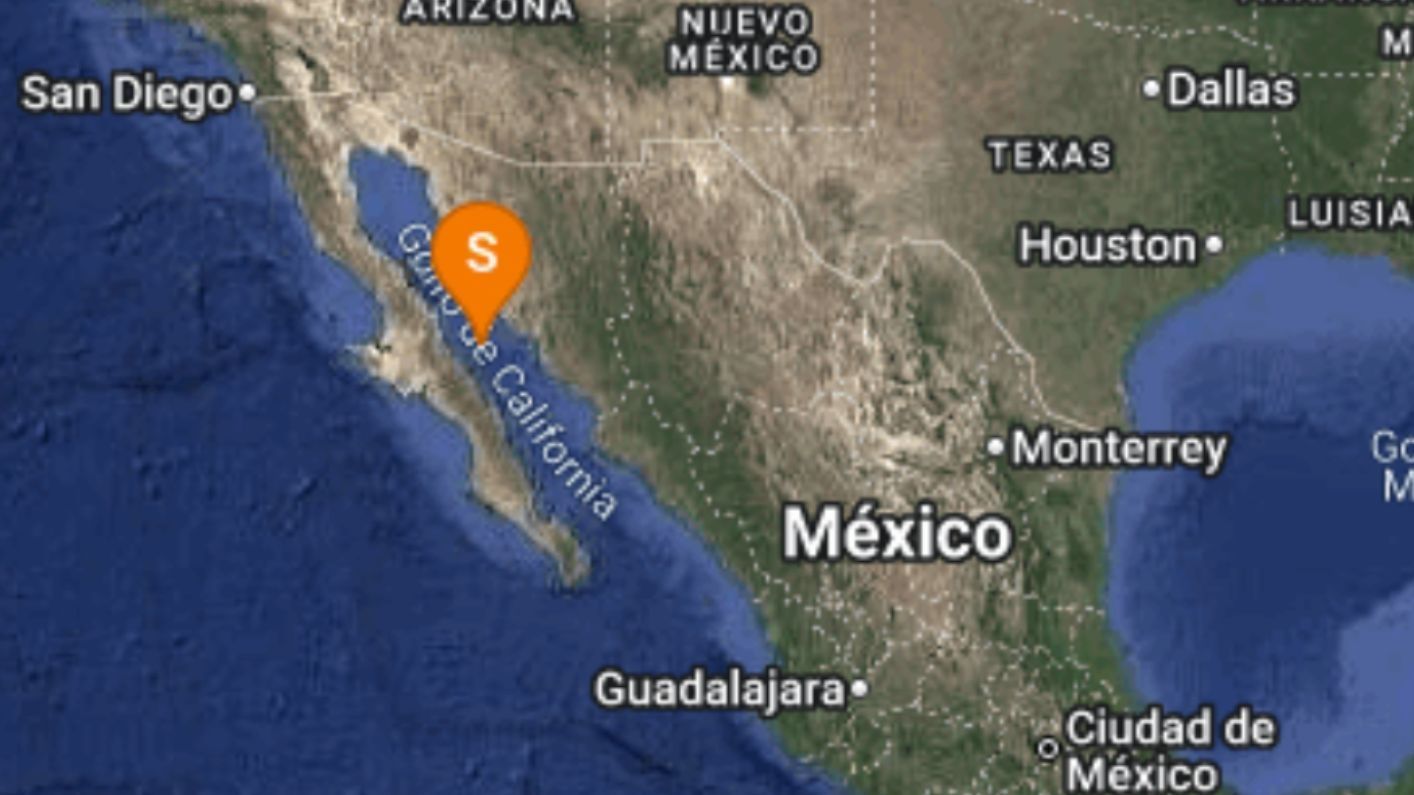 Se Registran Siete Sismos en Golfo de California: En Zona Cercana a Guaymas, Sonora