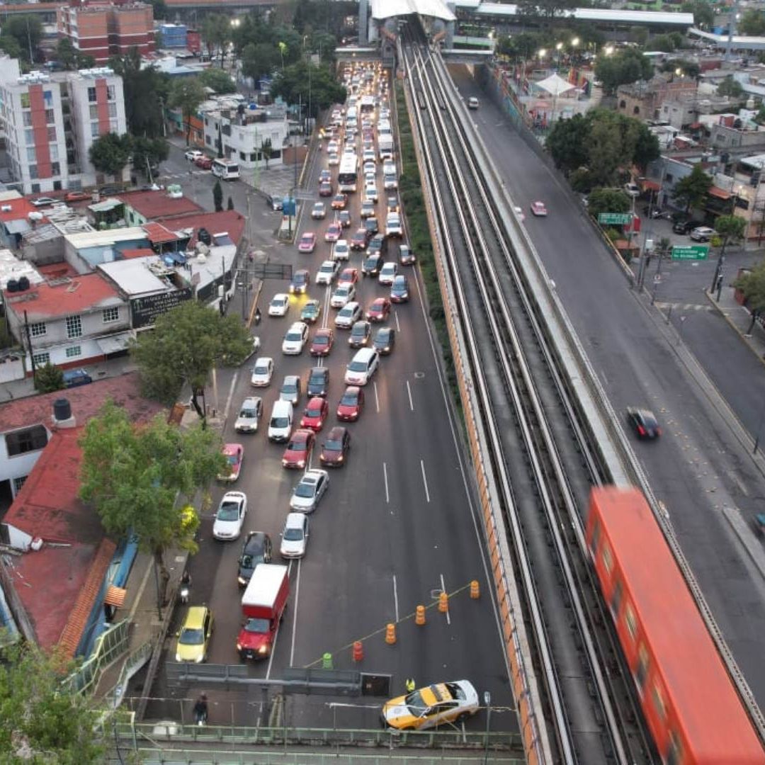 Así se ve desde el aire el caos por el accidente en Oceanía
