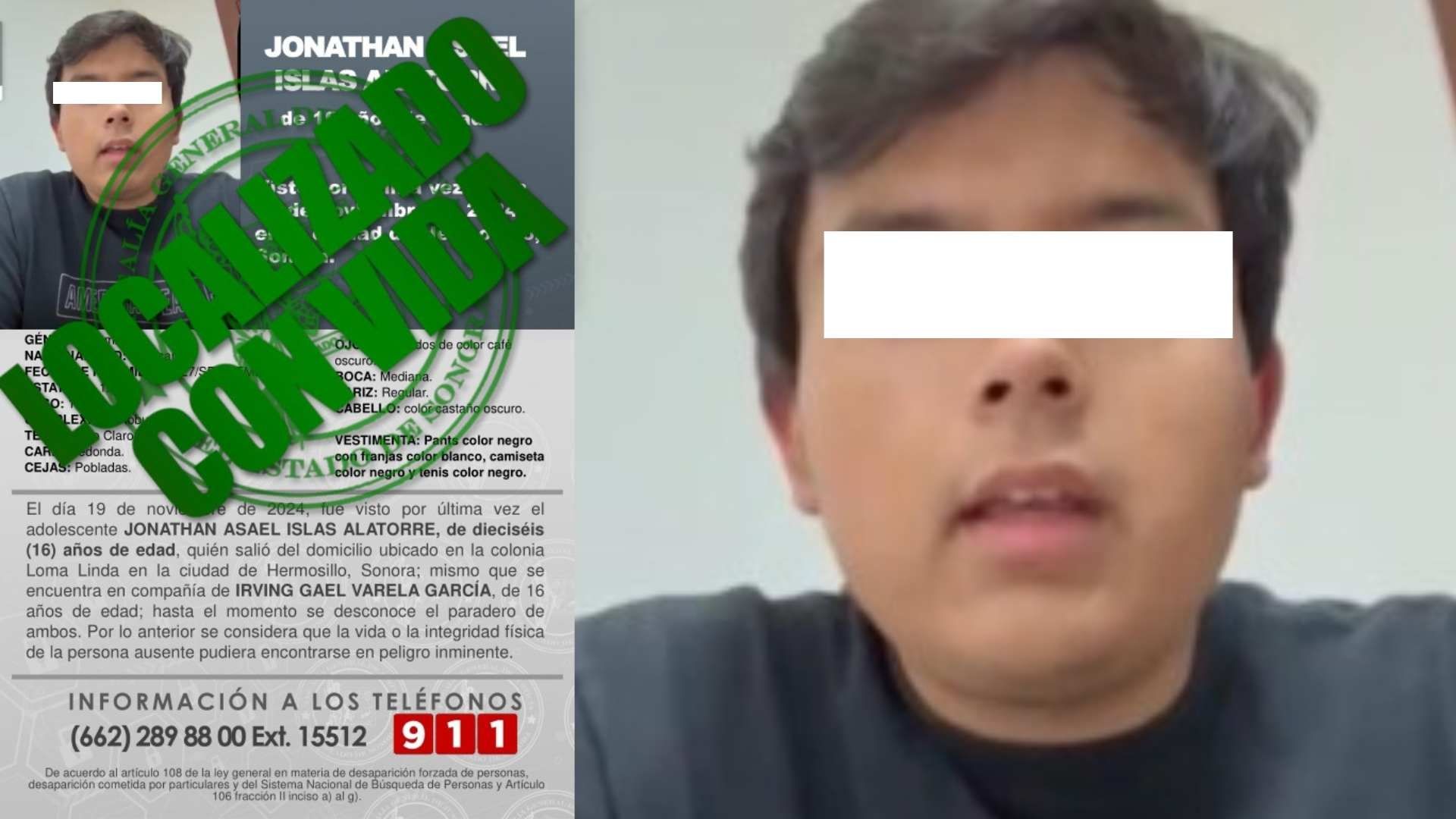 Localizan al Joven Jonathan Asael a Salvo Tras Desaparecer en Hermosillo