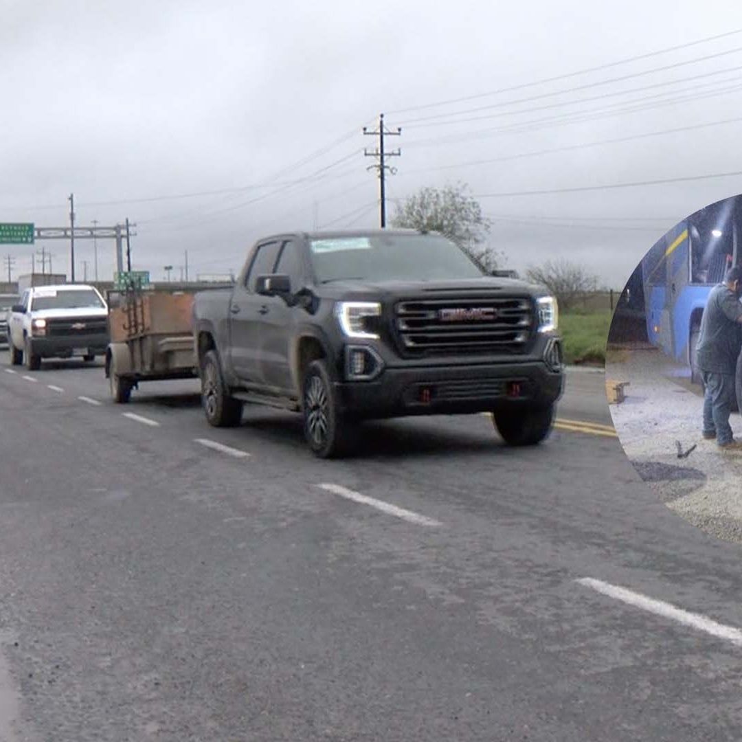 Autobuses de Pasajeros en Tamaulipas Resultan Afectados por Ponchallantas en Carretera