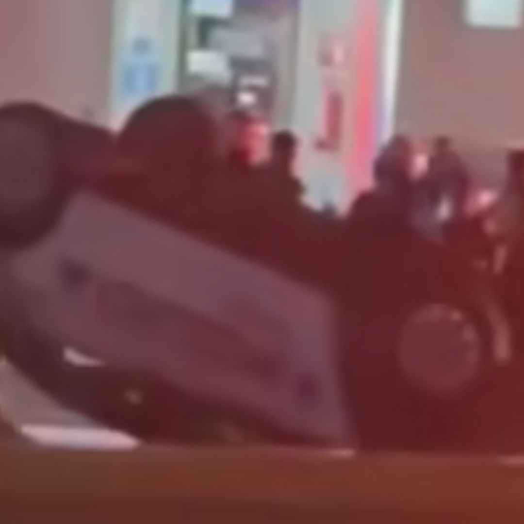 Policía Resulta Lesionado al Volcar su Patrulla tras una Persecución en León. Foto: Nmás Bajío