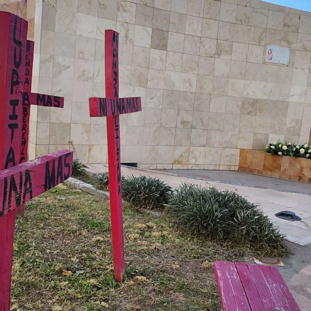 Memorial dedicado a las víctimas de feminicidio en Ciudad Juárez