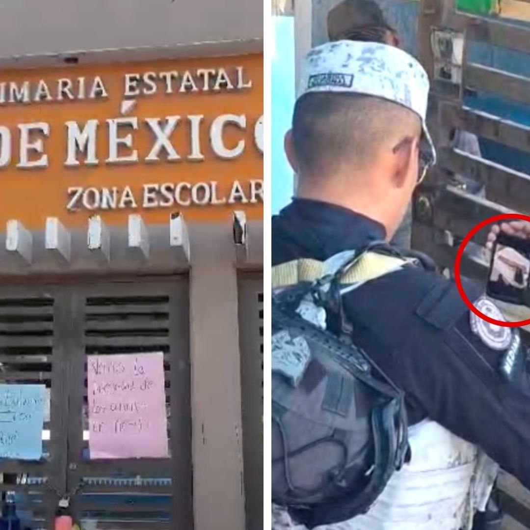 Con 'Pistola' Menor Ingresa a Primaria en Tijuana; Padres Bloquean Escuela